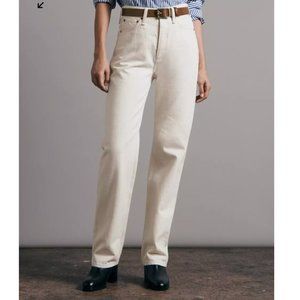 Rag and Bone Alex High-Rise Straight Ecru Size 24